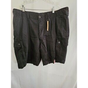 The Foundry Supply Co Mens Cargo Shorts Size 44 Black NWT Cotton Stretch